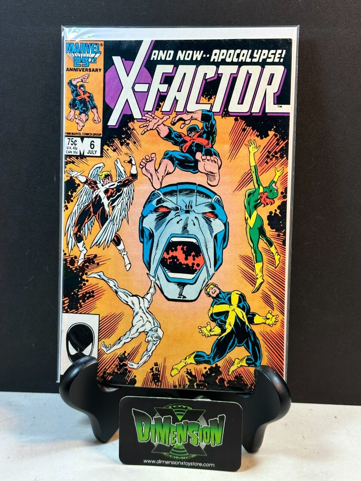 X-FACTOR #6 COMIC MARVEL 1986 1ST FULL APPEARANCE APOCALYPSE, STINGER TIMESHADOW