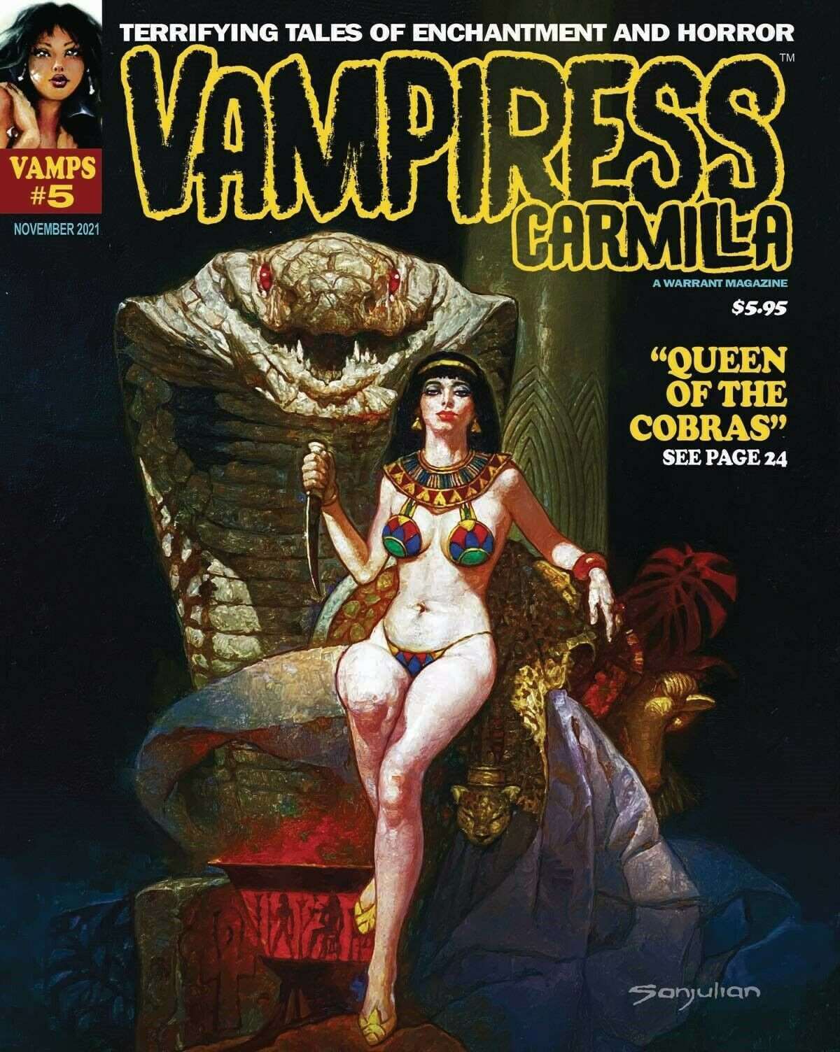 Vampiress Carmilla #5 VF/NM; Warrant | we combine shipping