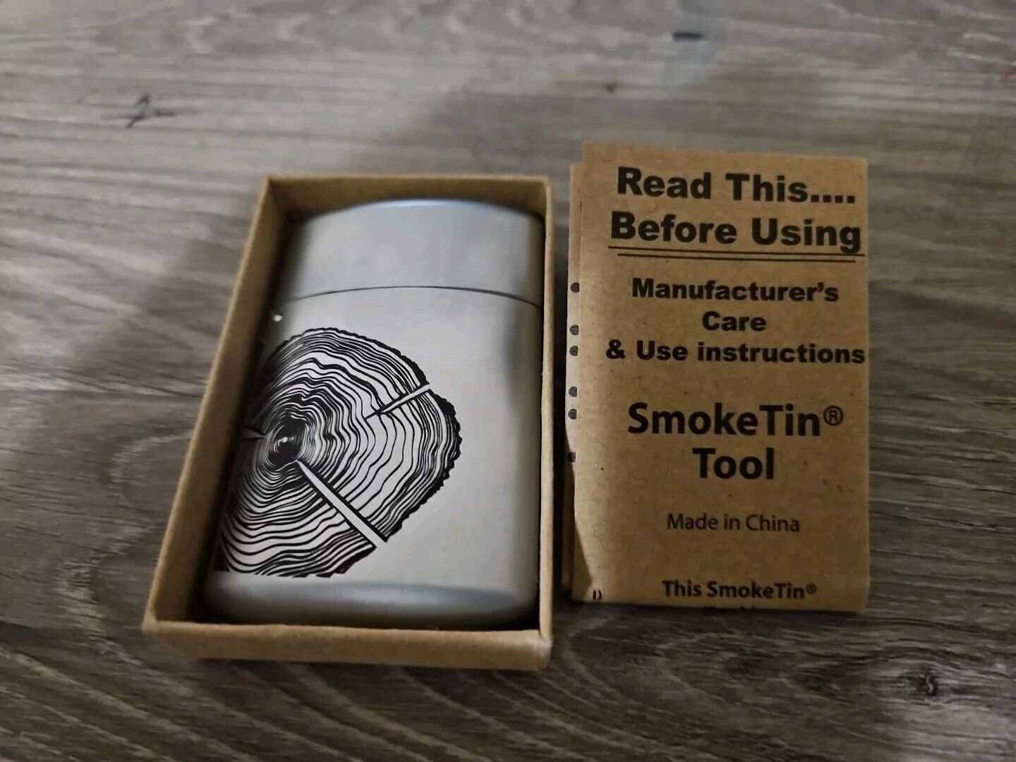 Vintage Marlboro Smoke Tin Tool -  Portable Litter Device - Cigarettes Disposal 