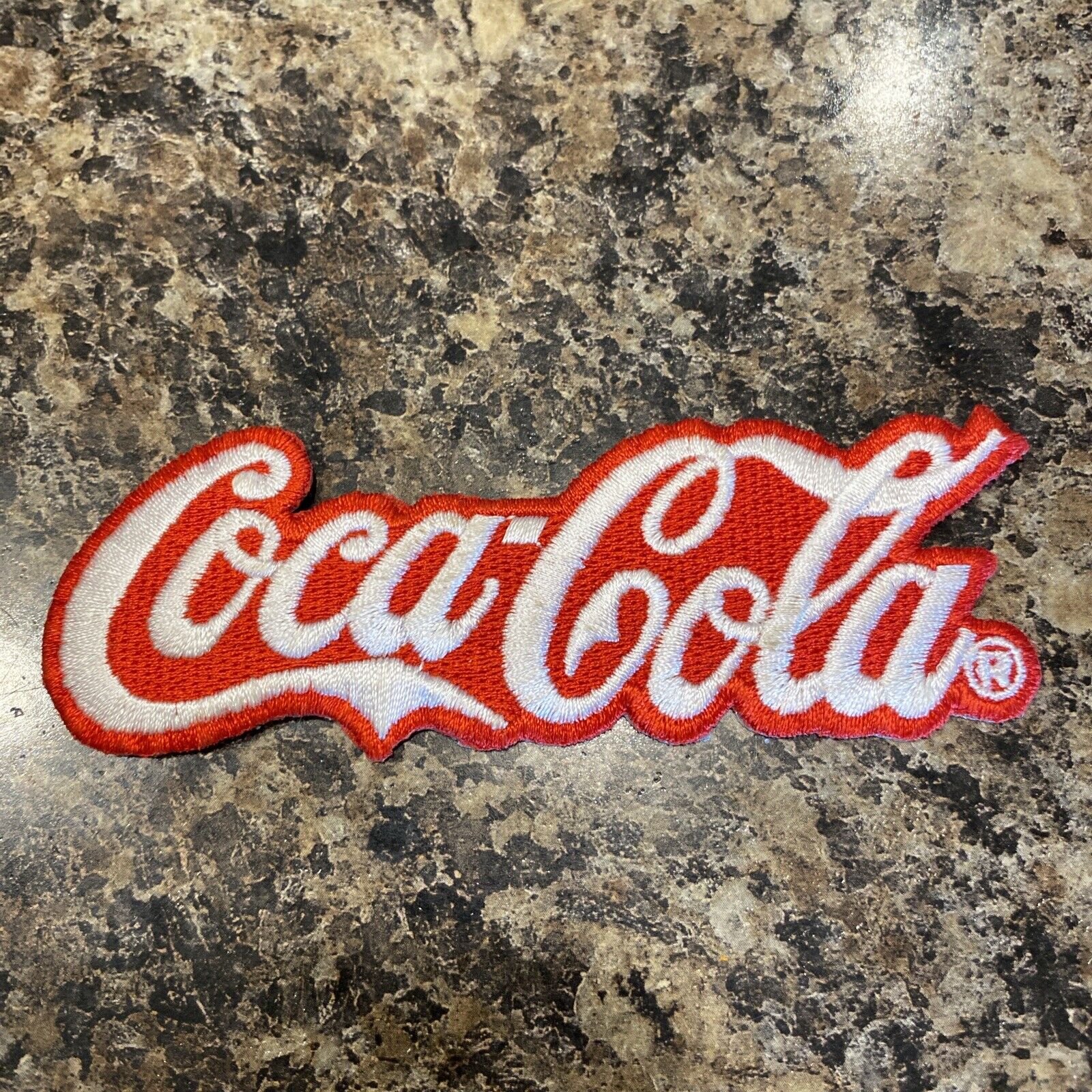 Coca Cola Patch Red White Script New 4.5” X 2.5”