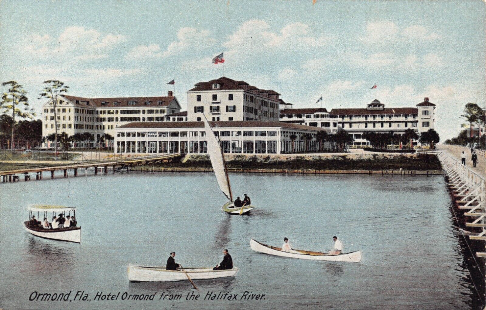 FL~FLORIDA~ORMOND~HOTEL ORMOND FROM THE HALIFAX RIVER~C.1910