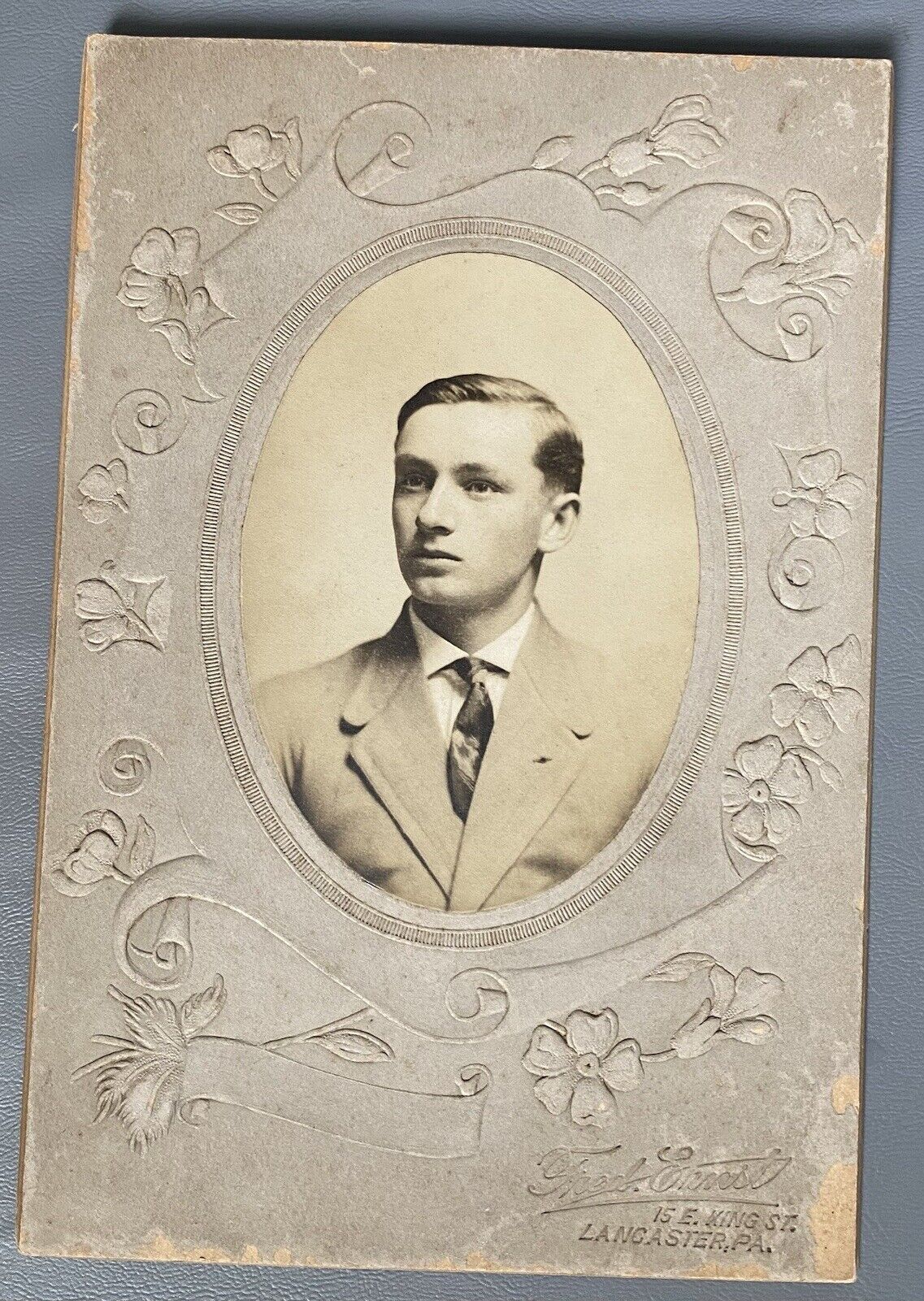 1910s House Of David 1st MLB Huck Wallace Lancaster PA Baseball LHP Cabinet Card