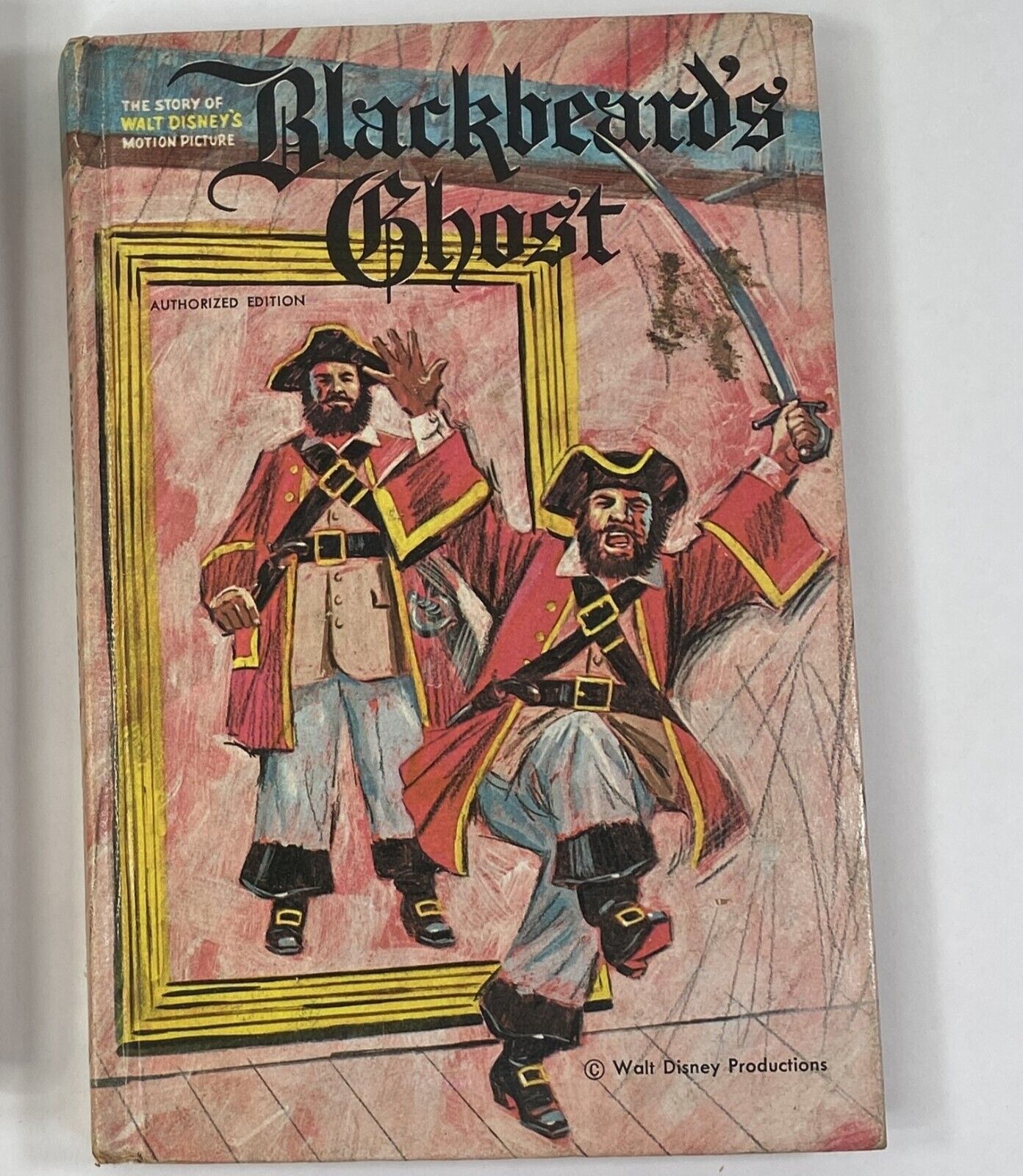 Blackbeard's Ghost Walt Disney Whitman HC Book Vintage 1968 Children's Book 60's