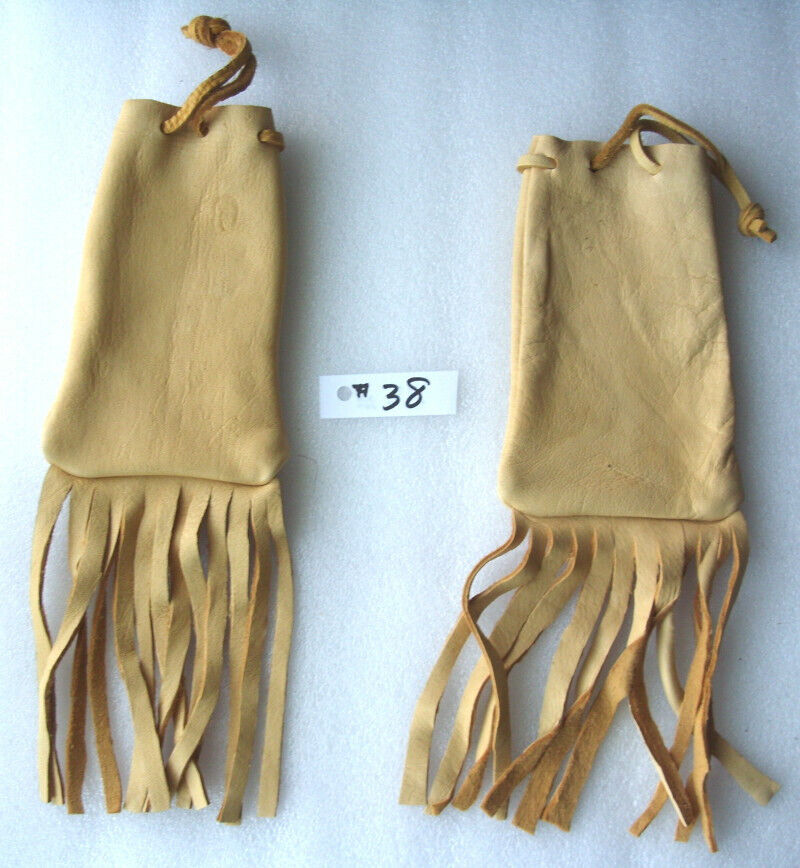 Leather Fringed Bag ( Wind River  ) . Wholesale Lot of 2- #38