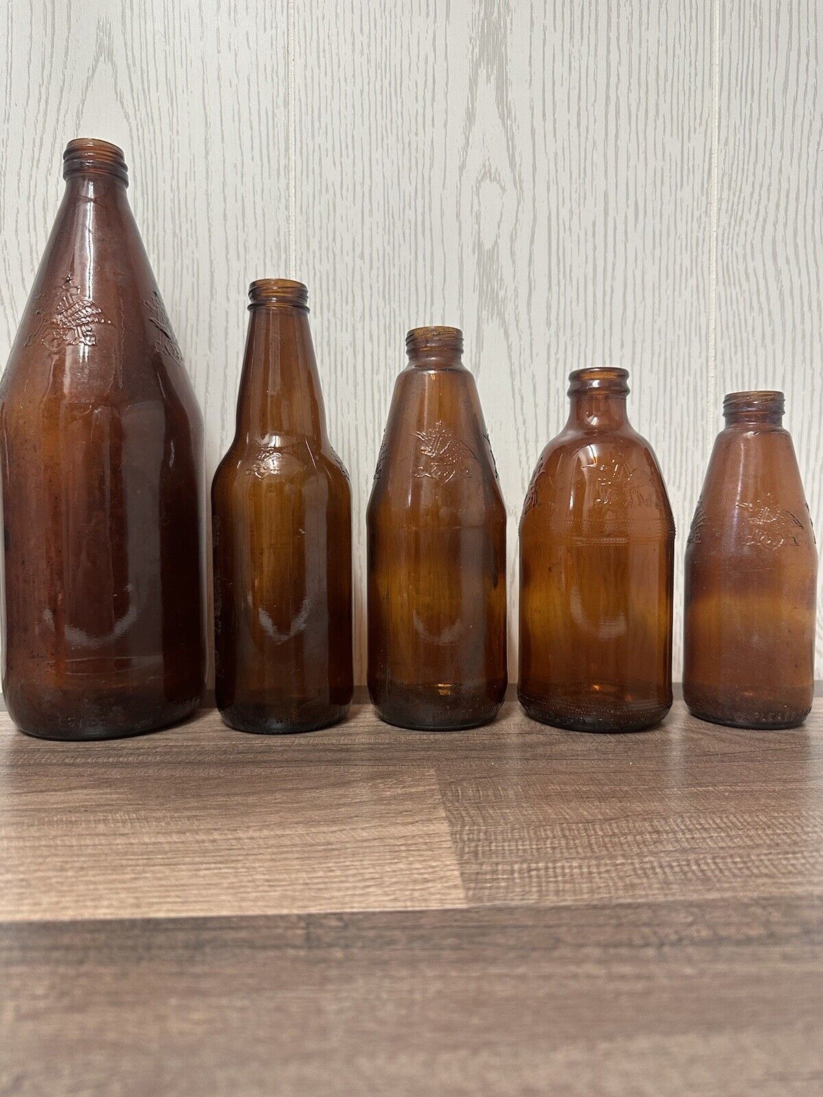 5 Vintage Anheuser-Busch Bottles 