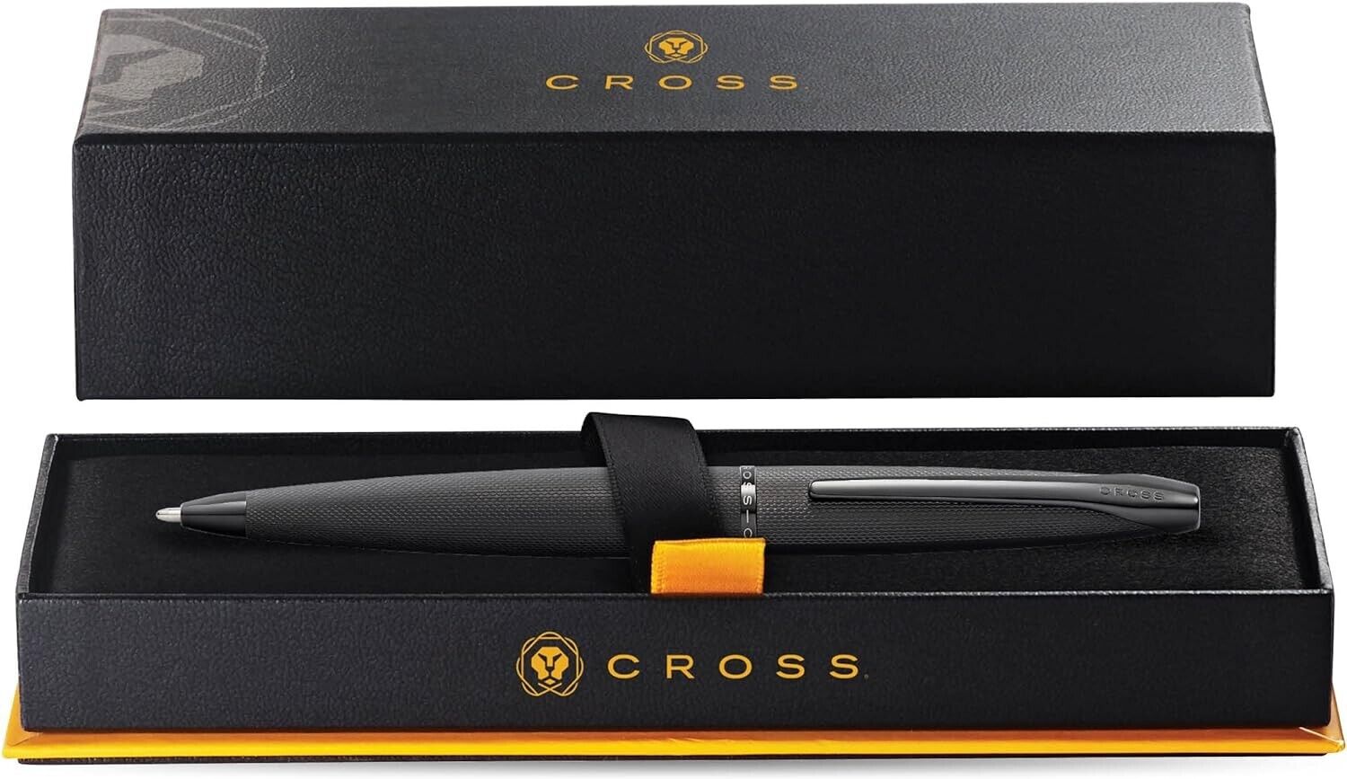 Cross ATX Brushed Black Ballpoint Pen Personalised Gift Free Engraving Box&Bag