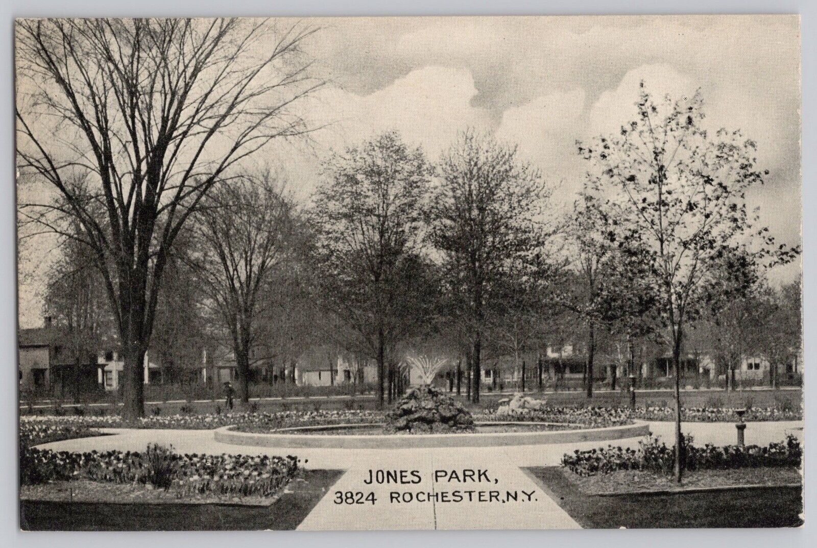 Postcard Rochester New York NY Jones Park Beehive Water Fountain