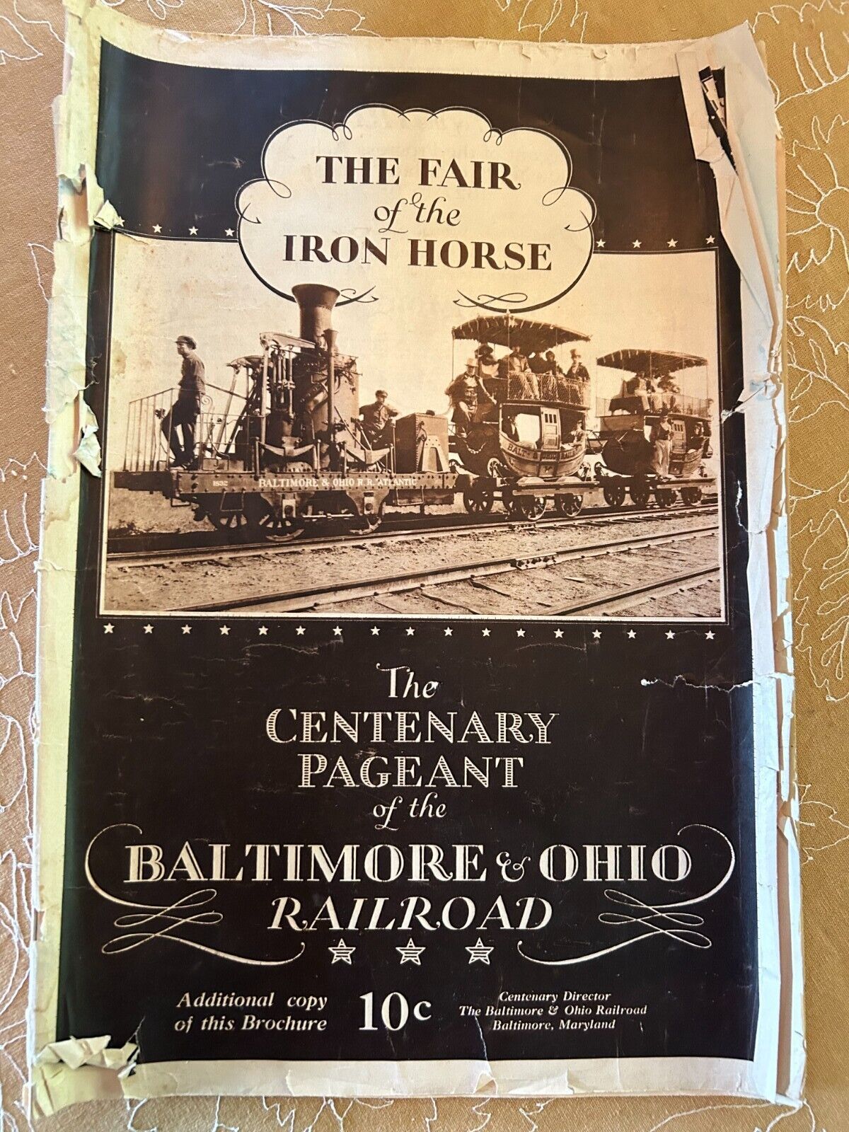 1927 Souvenir Program: Fair of the Iron Horse, Baltimore & Ohio RR, RARE