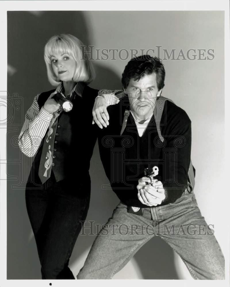 1995 Press Photo Ann Jillian and Tim Matheson in \