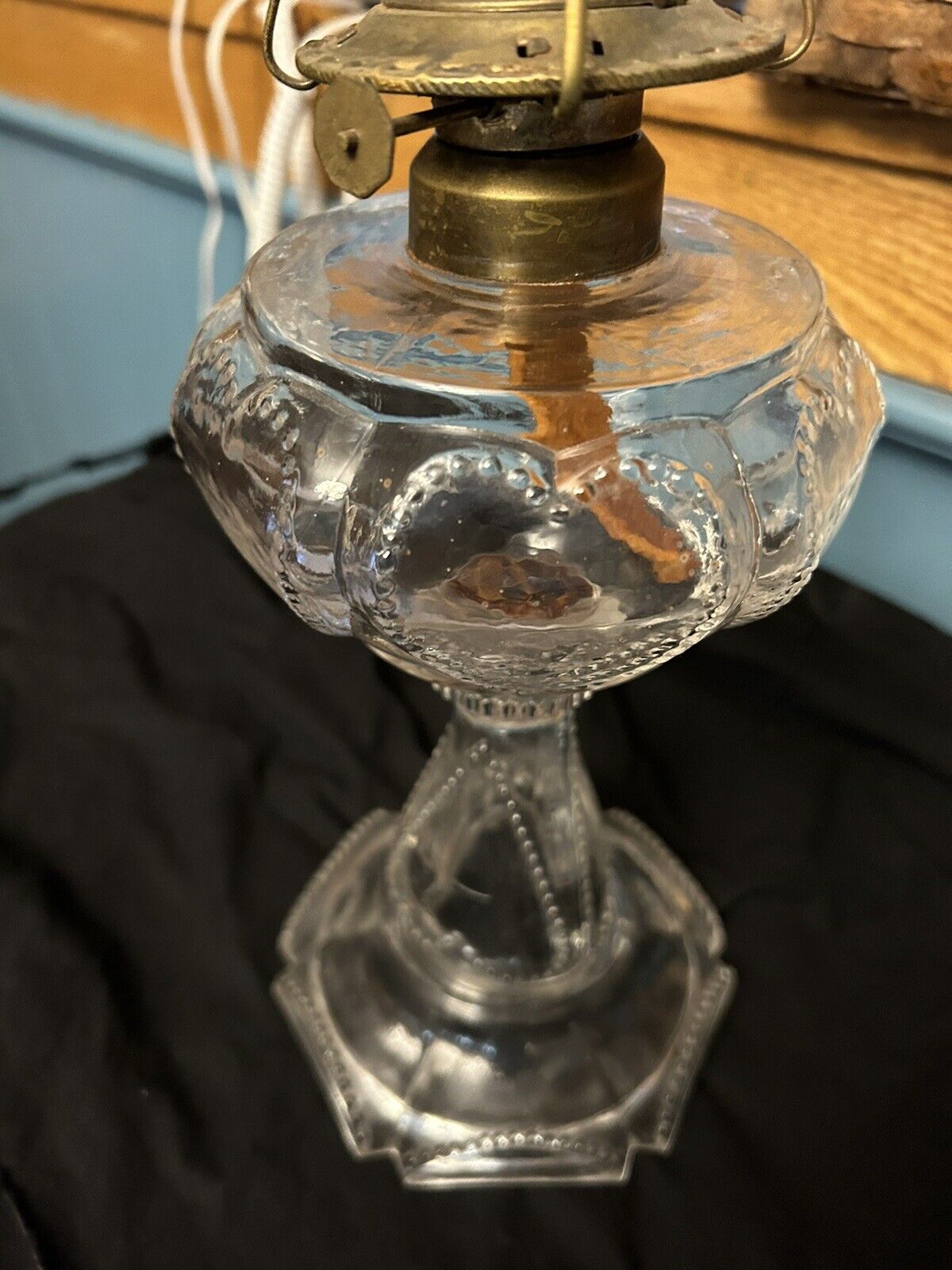 Very Old Kerosene Heart Lamp