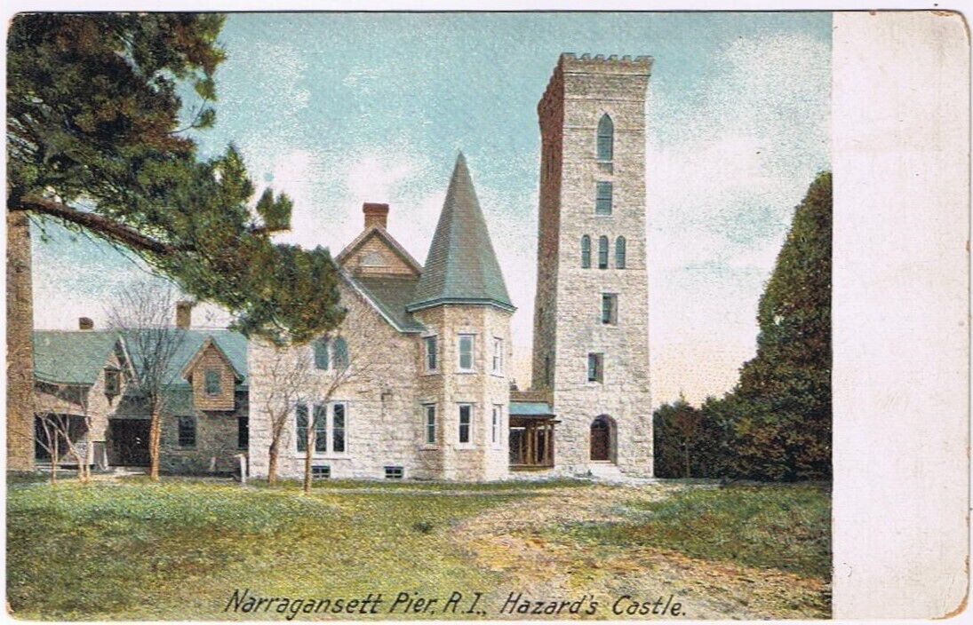 Postcard Hazard\'s Castle Narragansett Pier Rhode Island Leighton