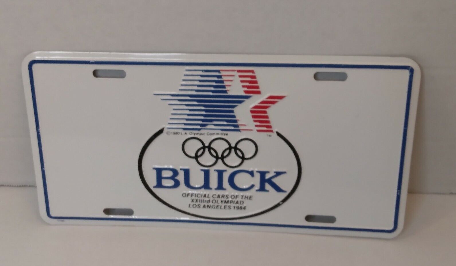 Vintage 1984 Buick Los Angeles Olympic License Plate