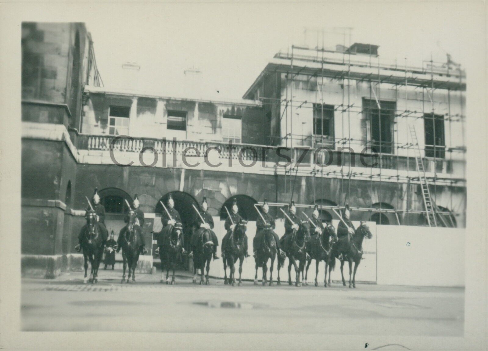 1947  London Horse Guards Parade Lifeguards on horseback   3x 2 original Photo