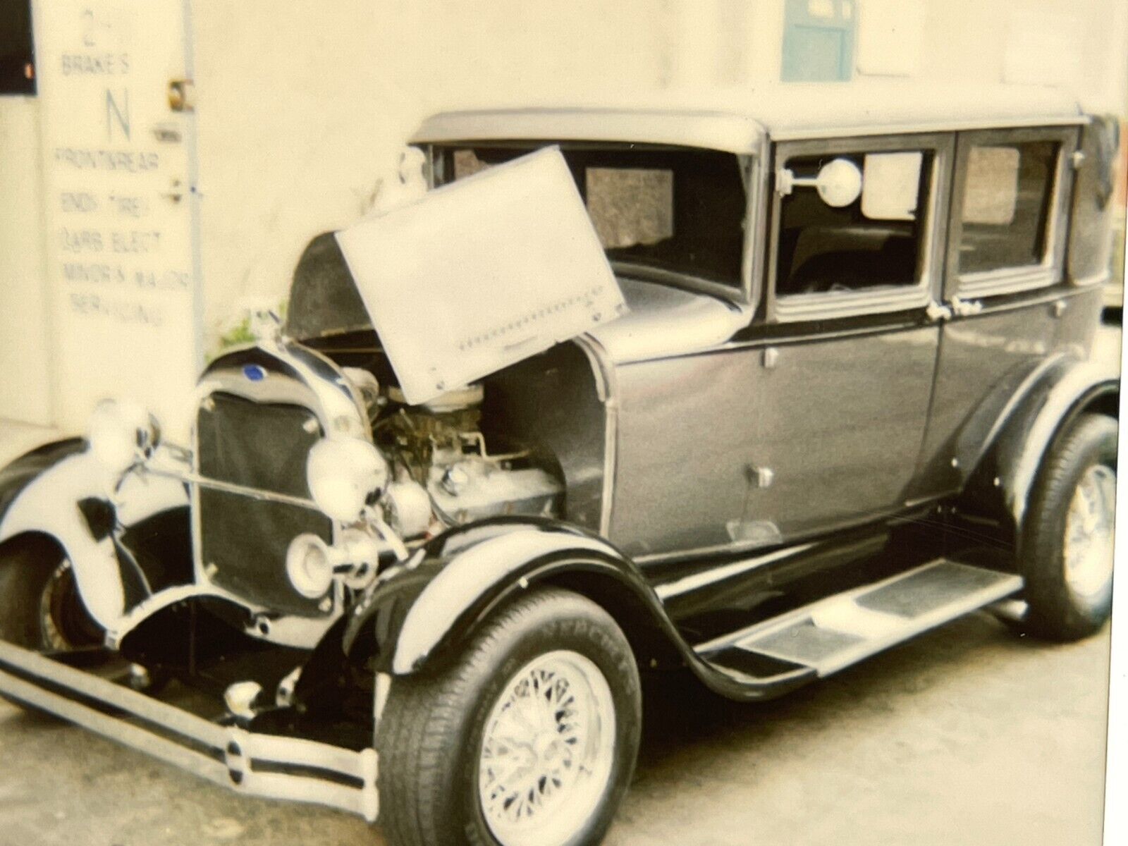 CCH 2 Photographs From 1980-90\'s Polaroid Artistic Of A 1929 Ford Model A 302