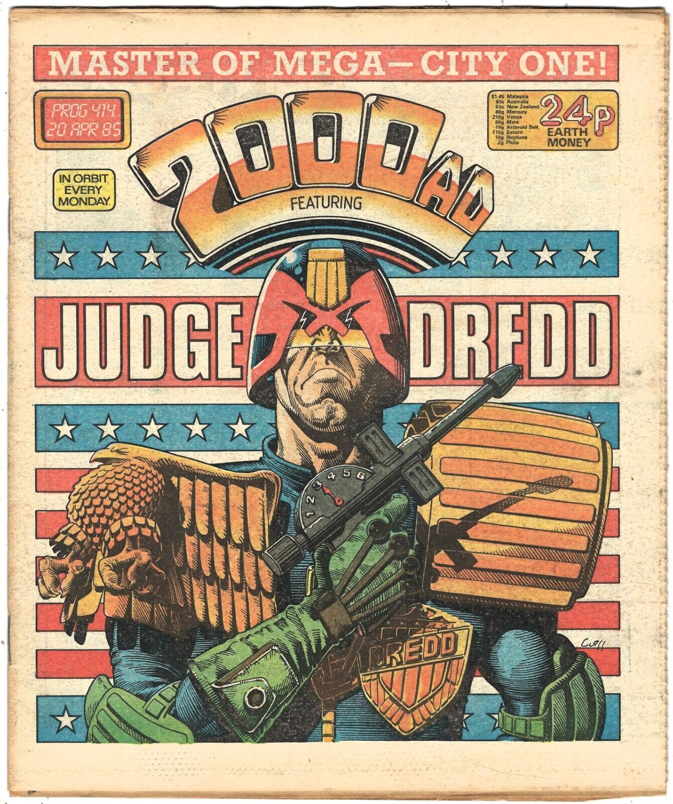 1985 - 2000 AD Prog 414 Judge Dredd - Great Condition