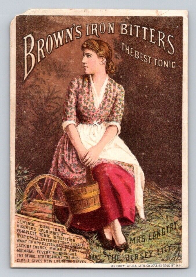 Mrs Lily Langtry Browns Iron Bitters Quack Medicine P11