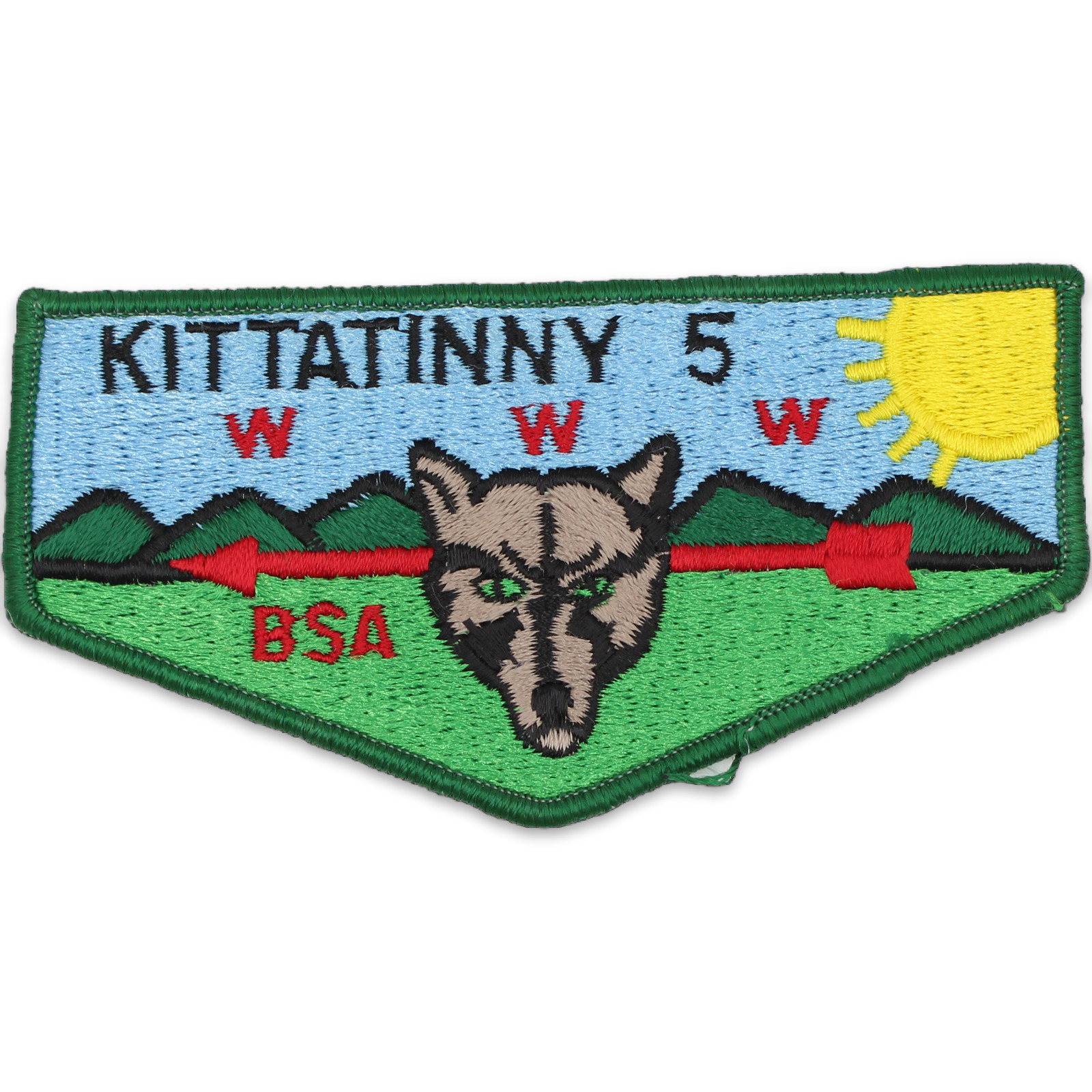 S7 Kittatinny Lodge 5 Flap Hawk Mountain Council Patch BSA OA Pennsylvania PA