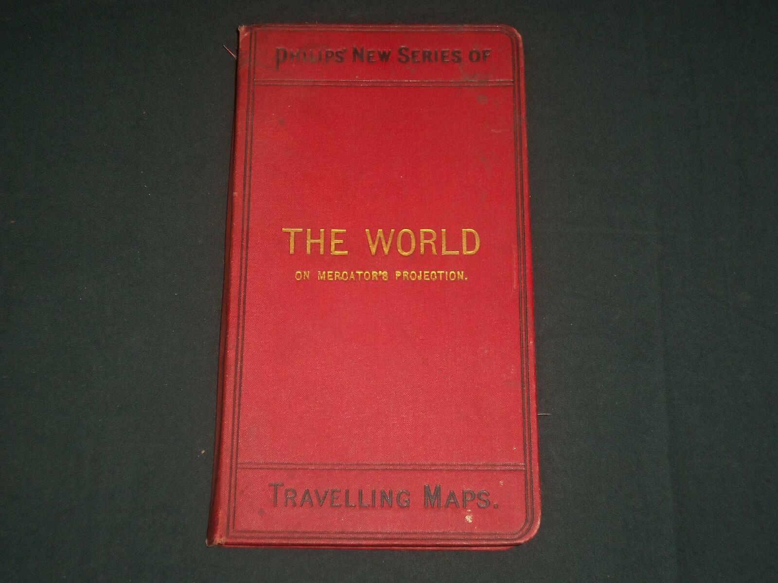 1920\'S PHILIPS\' NEW SERIES OF TRAVELLING MAPS BOOK - THE WORLD - J 3937