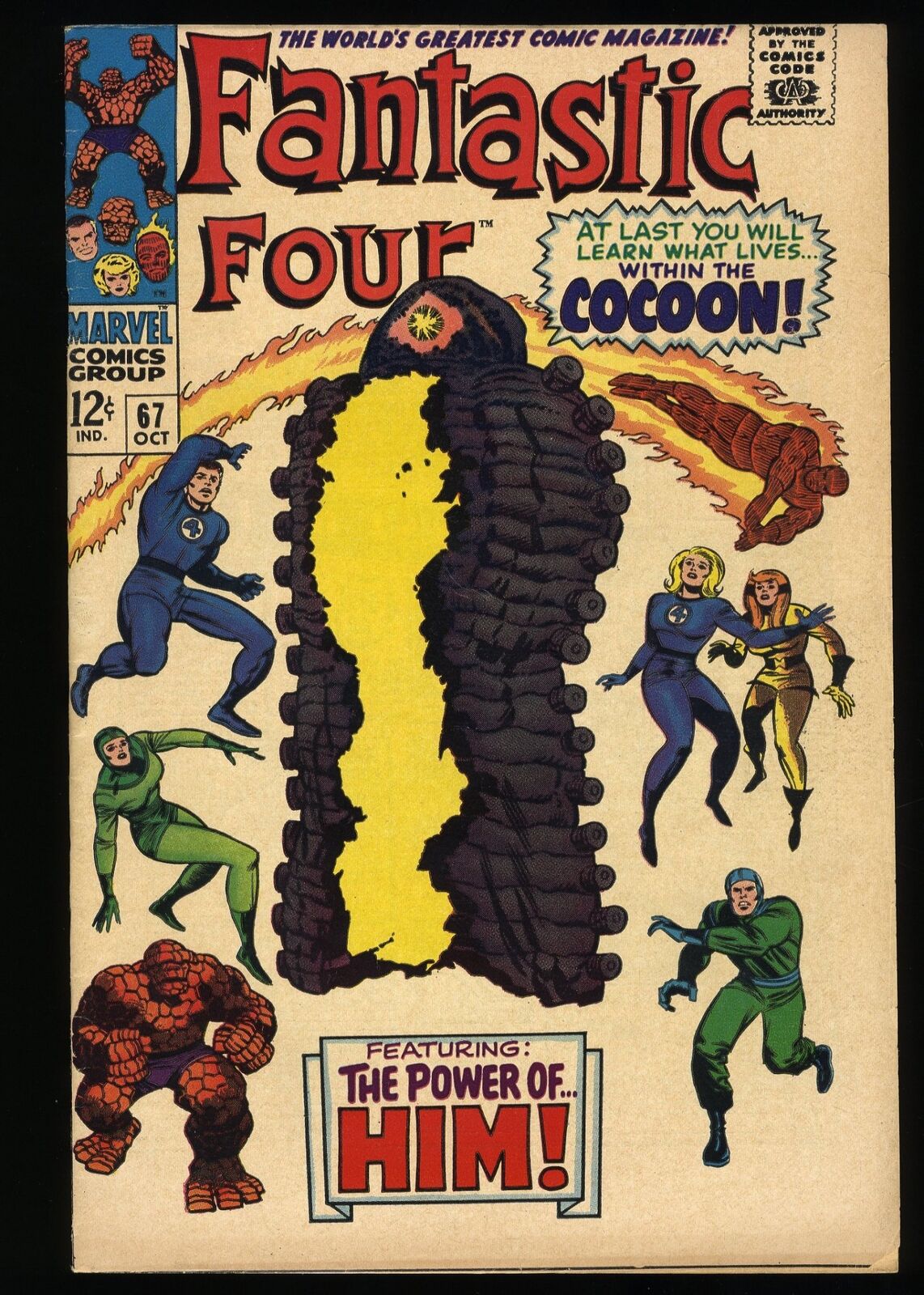 Fantastic Four #67 FN+ 6.5 1st Appearance HIM/Adam Warlock Stan Lee Marvel