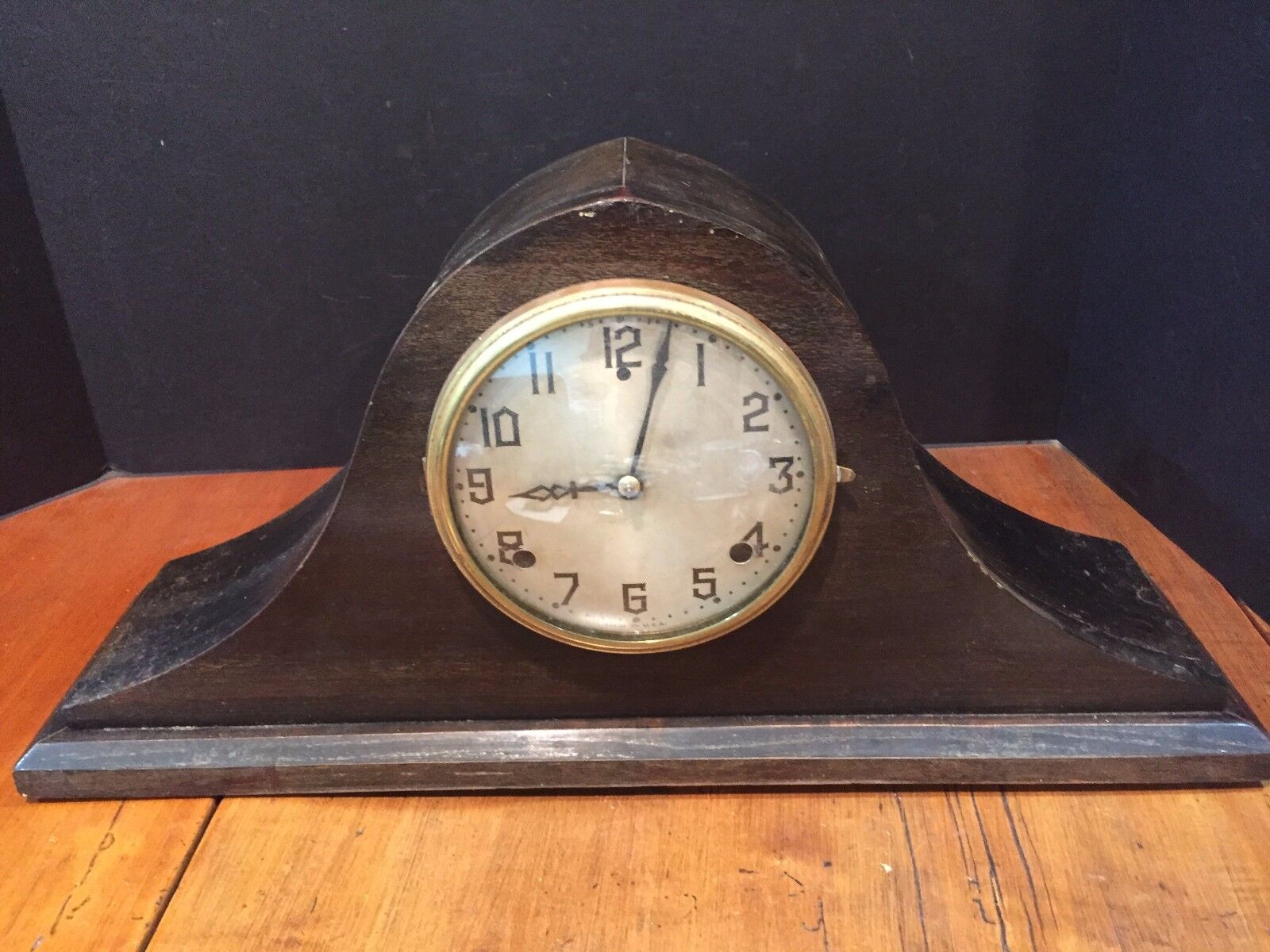 Antique Vintage Gilbert Tambour Mantel Clock c. 1920s