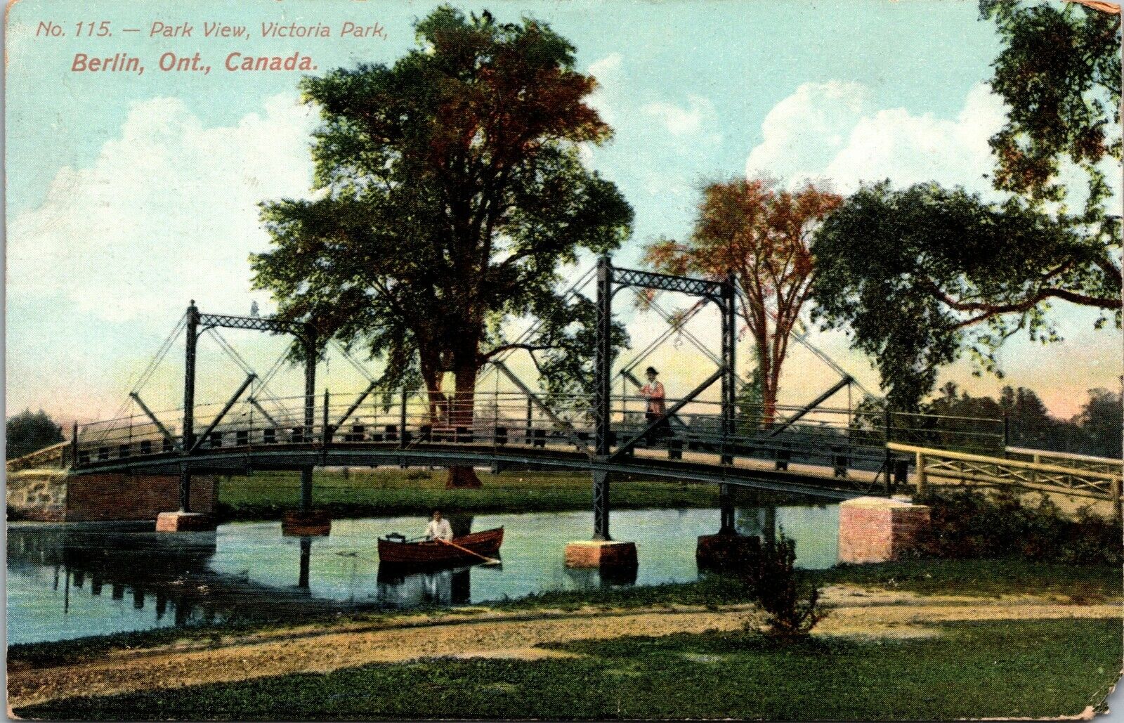 Park View Victoria Park Belin Ontario Canada Postcard POSTED 1907
