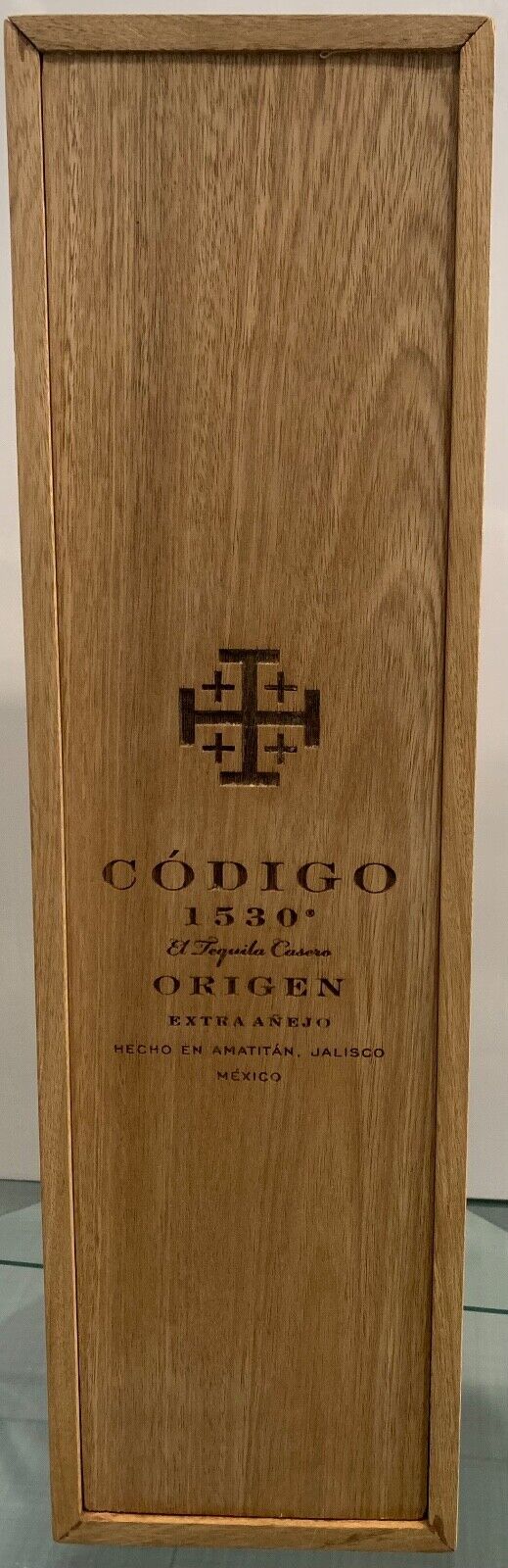 Tequila Codigo 1530 Origen Extra Anejo Wooden Display Box