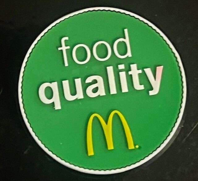 McDonald\'s Food Quality Soft Bendable 3D raised Lapel Pin RARE