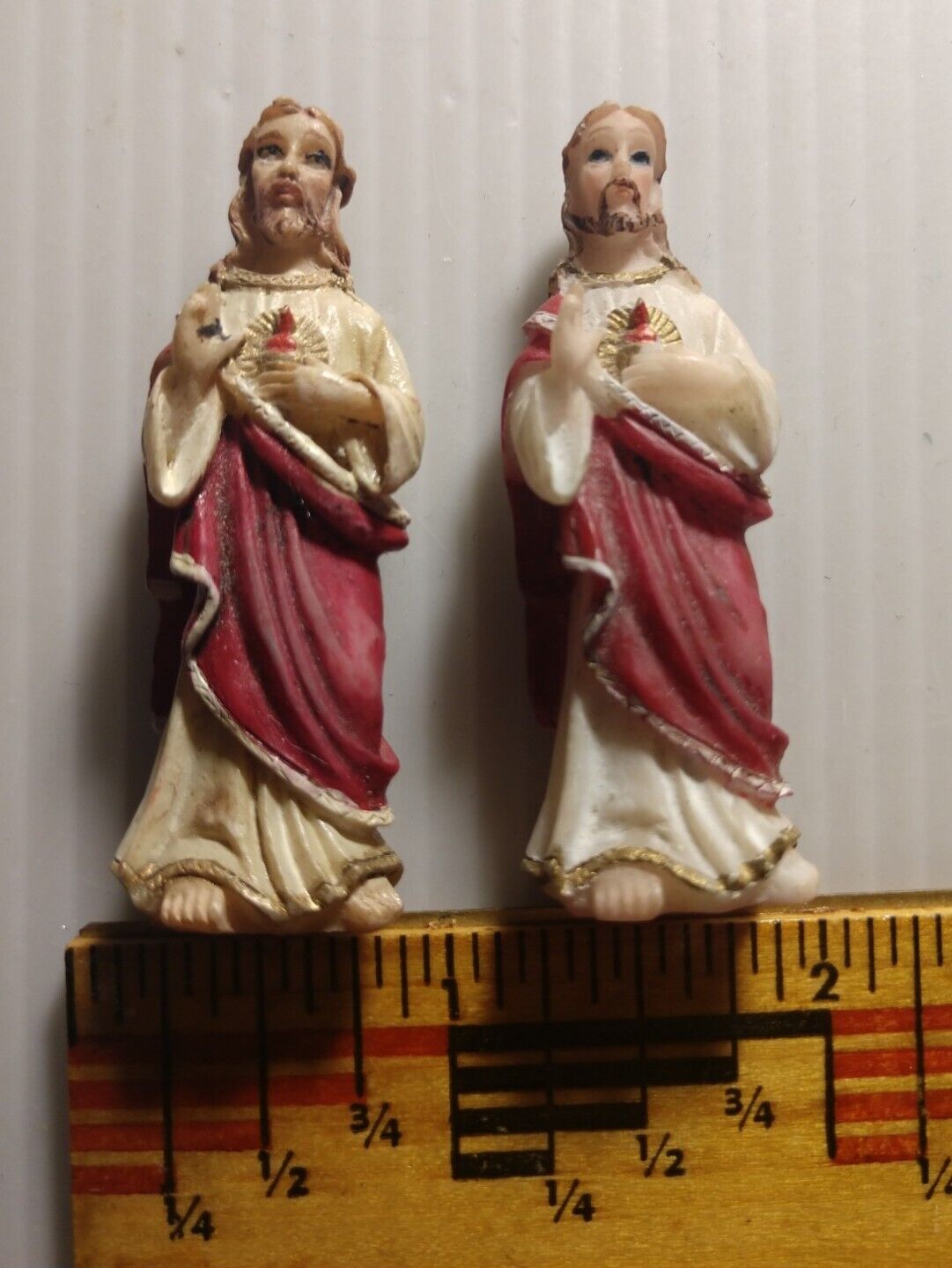 2 Pre-owned Small Jesus Vintage Statues