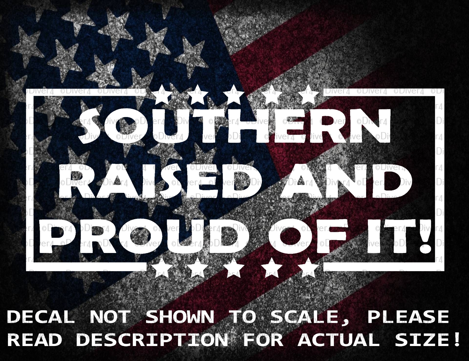 Southern Raised and Proud Of It Cut Vinyl Decal Sticker US Made US Seller