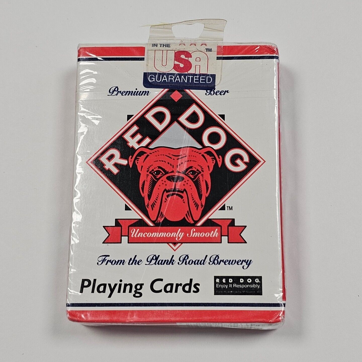 Vintage Red Dog Premium Beer Playing Cards New Sealed Pack Plastic Coated
