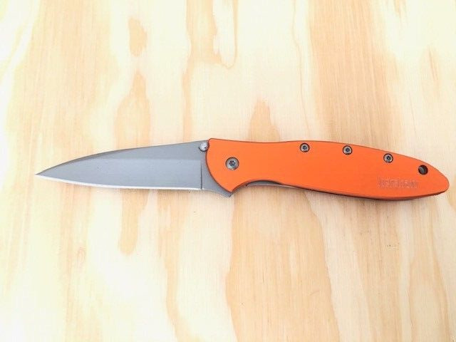 Kershaw 1660OR Leek  Orange  Assisted Speedsafe Knife --- Great Condition