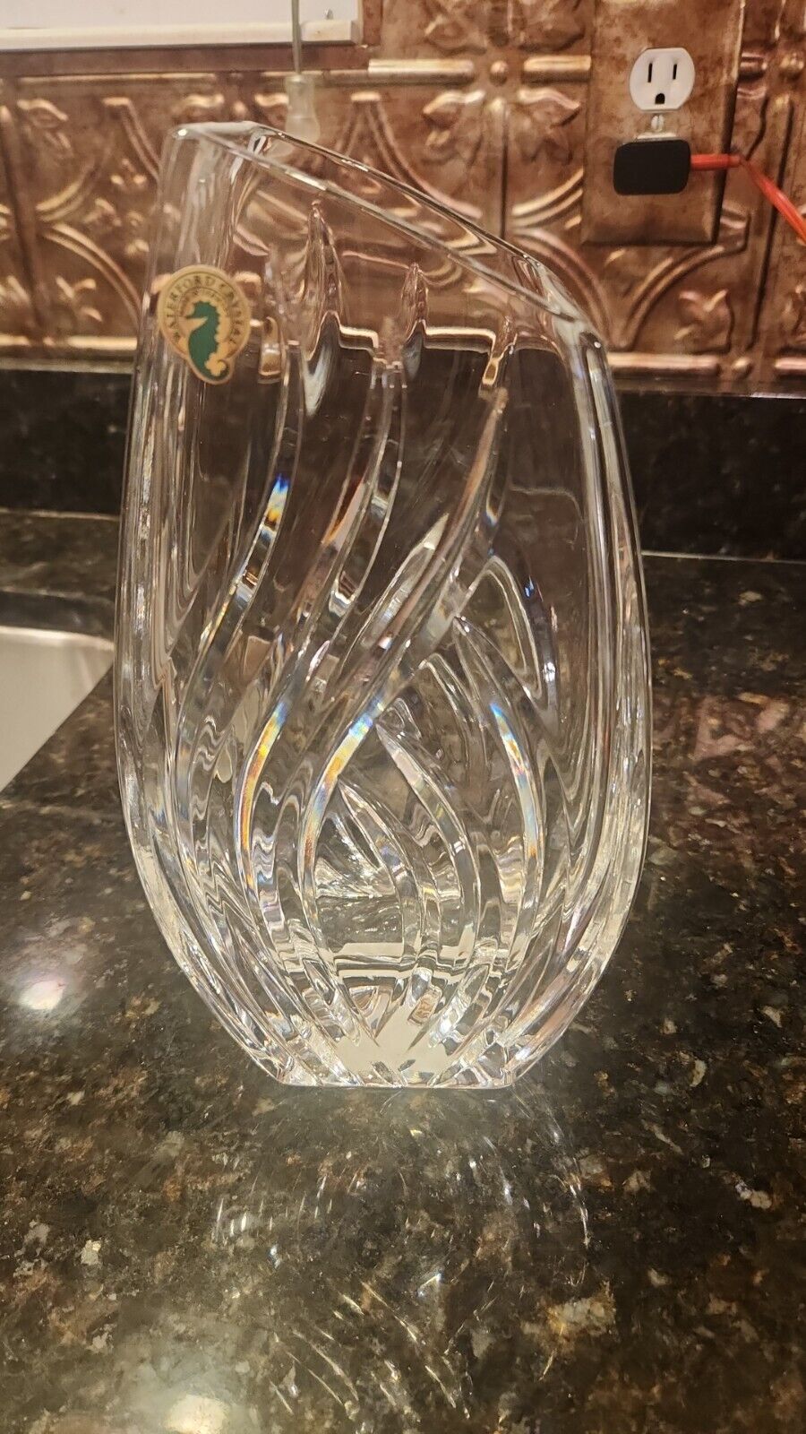 Crystal Vase By Waterford Crystal Shane 10\