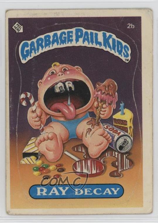 1985 Topps Garbage Pail Kids Series 1 Ray Decay (two star back) #2b.2 0e3