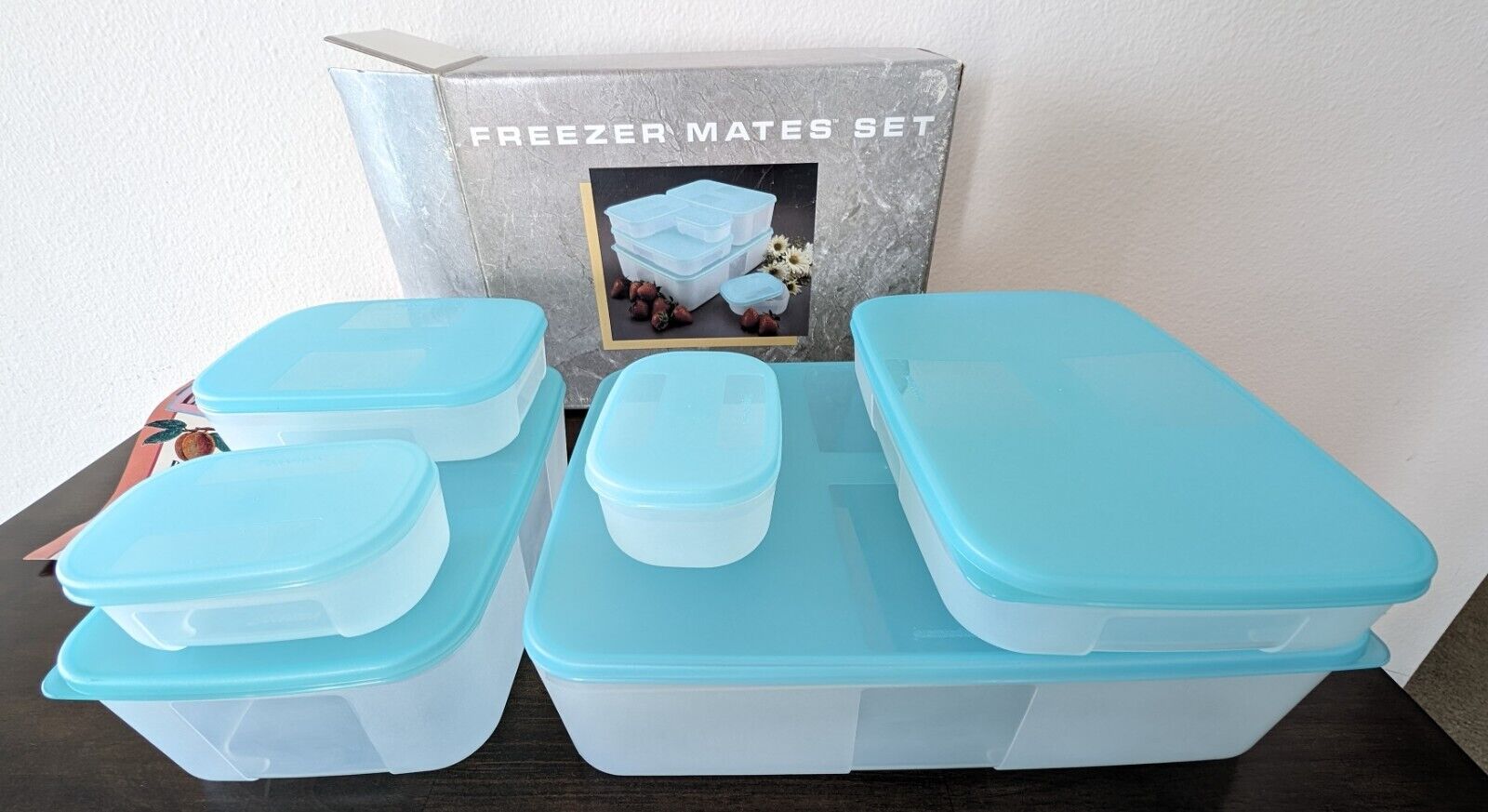 NEW vtg 12 pc TUPPERWARE Freezer Mates Starter Set #89-180 Rare in Original Box