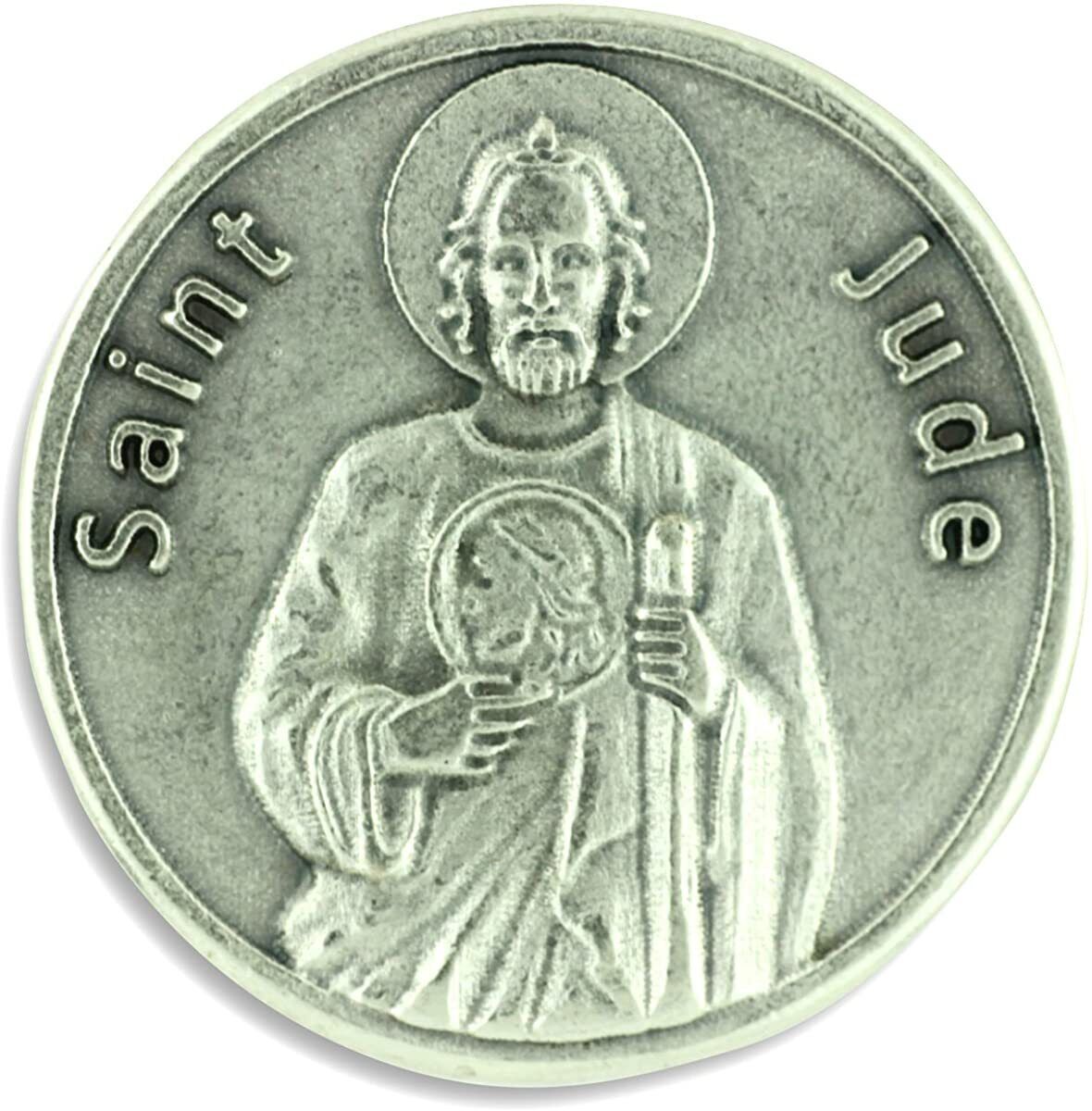 St Jude Pocket Token Patron Saint of Impossible Cases Prayer Coin