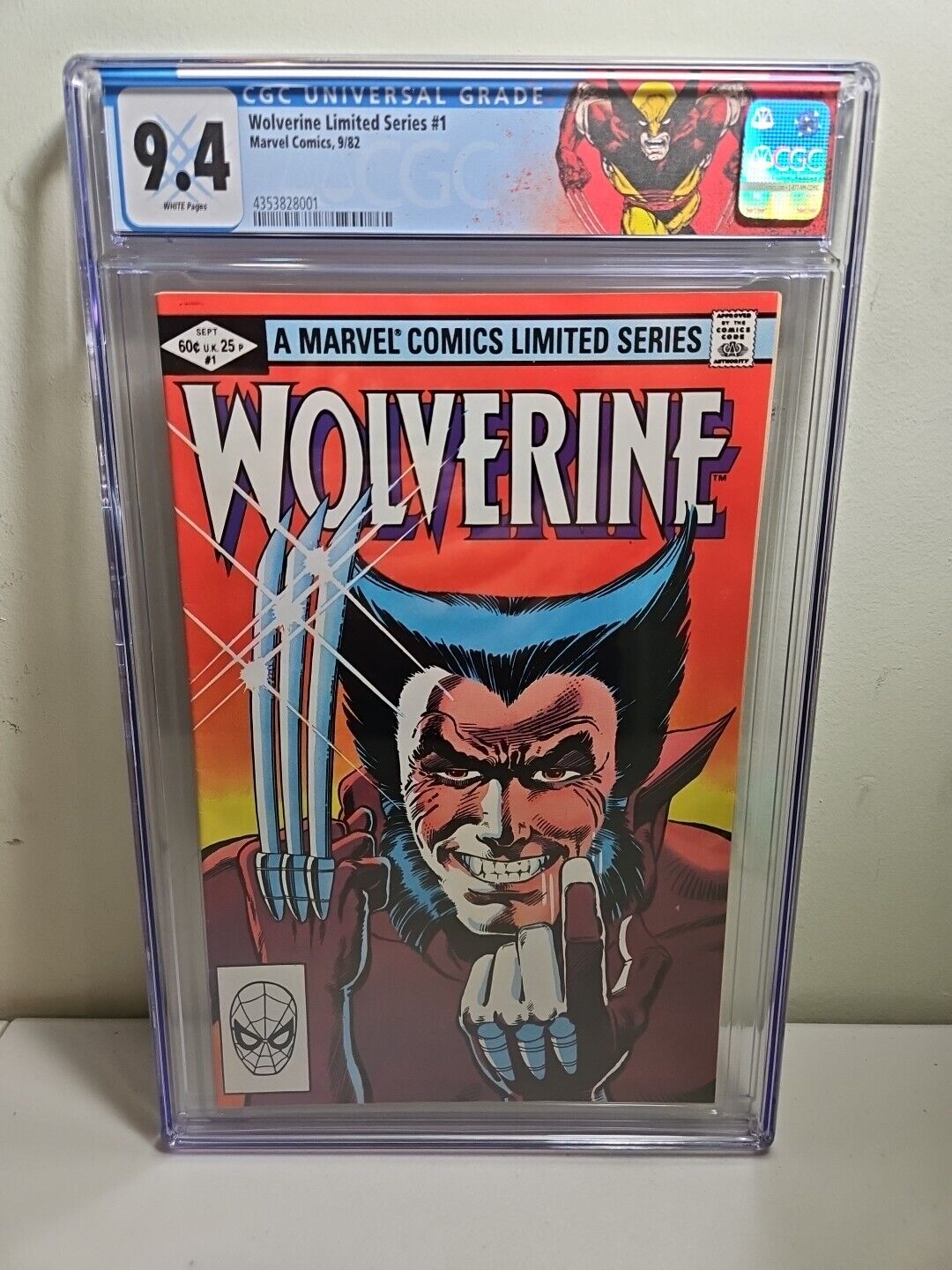 Wolverine Limited Series #1 - 1st Solo Wolverine Key CGC 9.4 Custom CGC Label