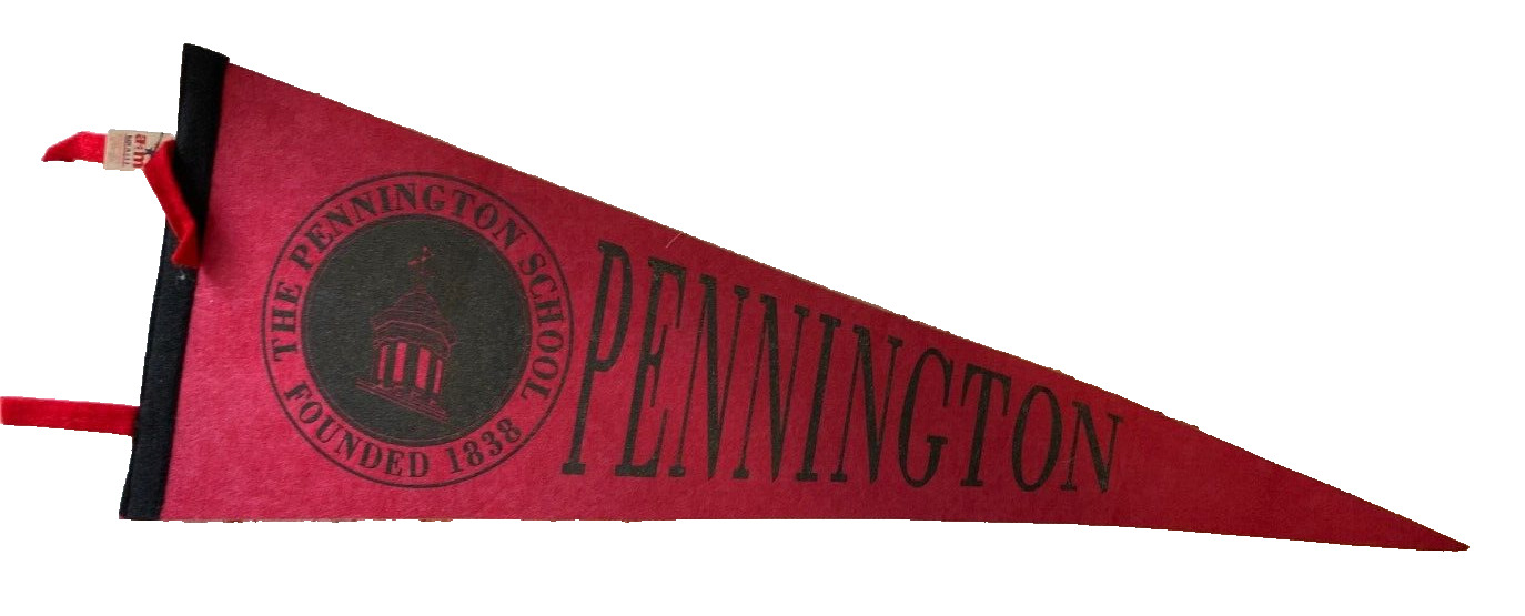 VINTAGE PENNINGTON SCHOOL FELT PENNANT Founded in 1838