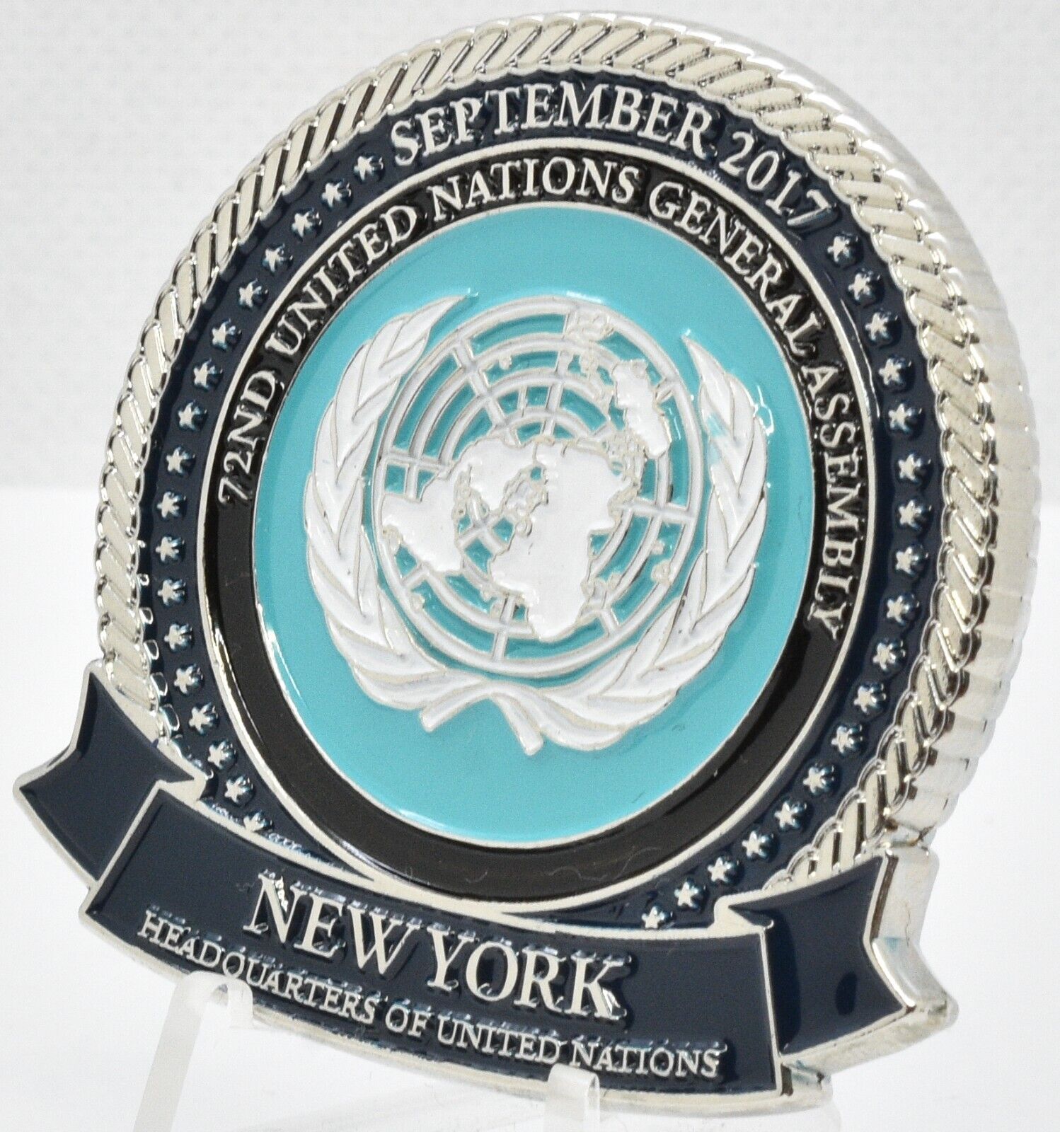 Mike Pence New York UNGA Visit President Donald Trump Trip Challenge Coin