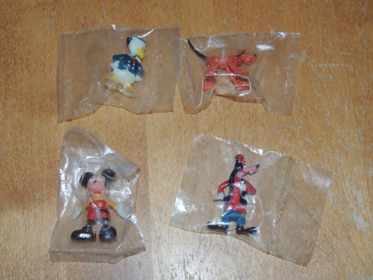 1960\'s Marx Disneykins Lot of 4 Mickey Mouse, Pluto, Goofy, Donald Duck NEW MIP