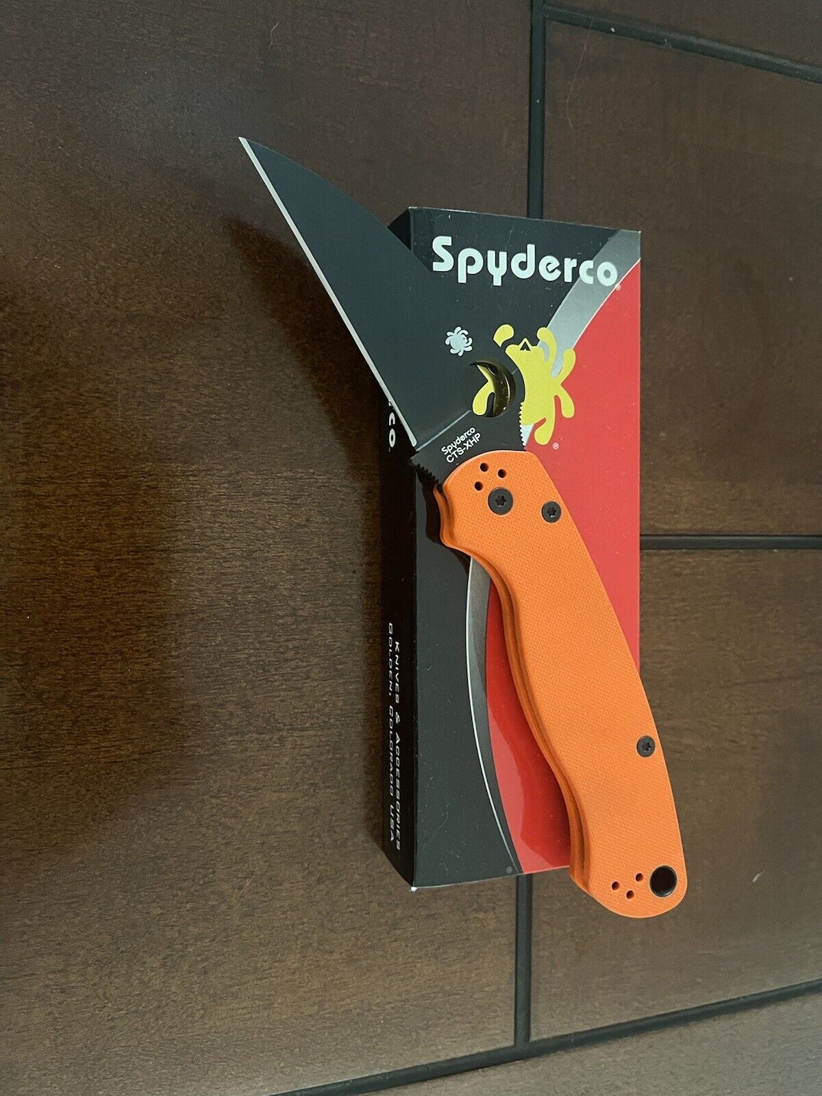 Spyderco Cutlery Shoppe Exclusive PM2-Orange G10 Black DLC CTS-XHP Wharncliffe