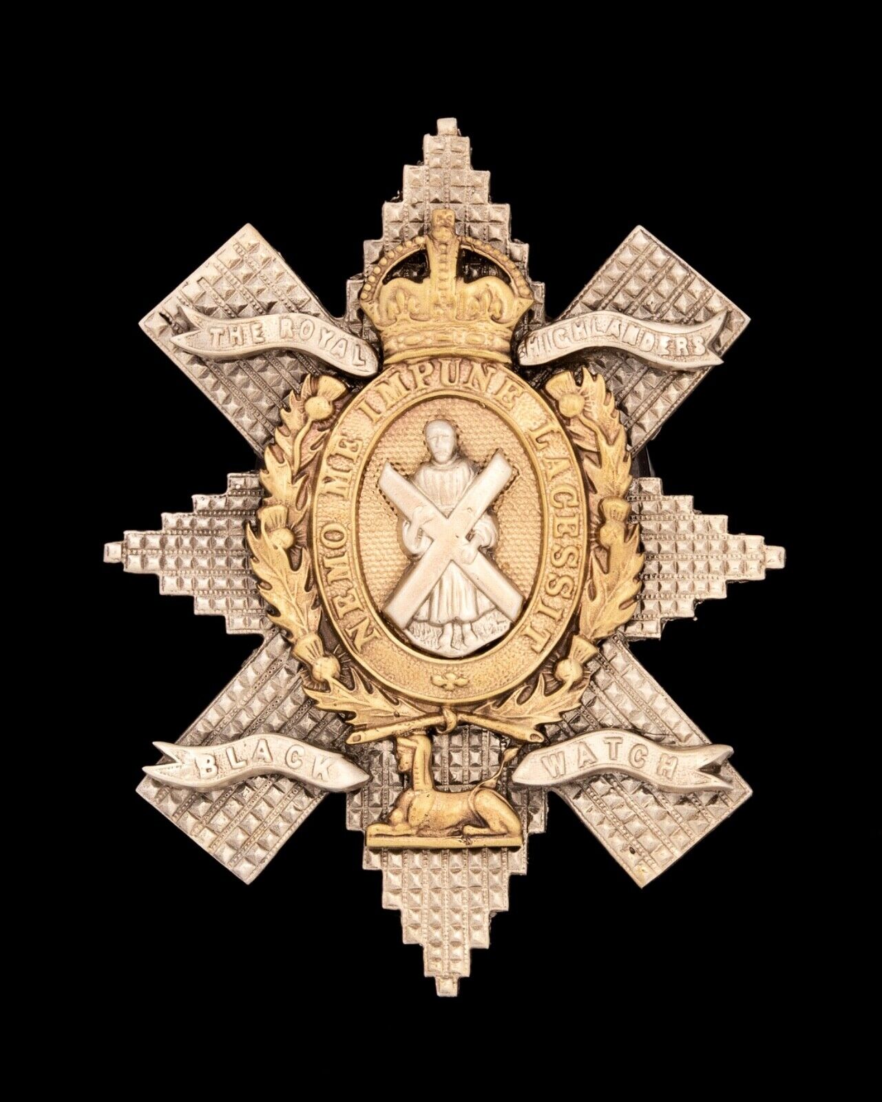 The Royal Highlanders Black Watch Cap Badge