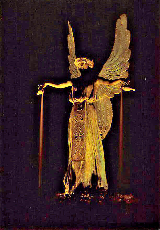 Fountain Angel 1904 Worlds Fair Postcard 4\