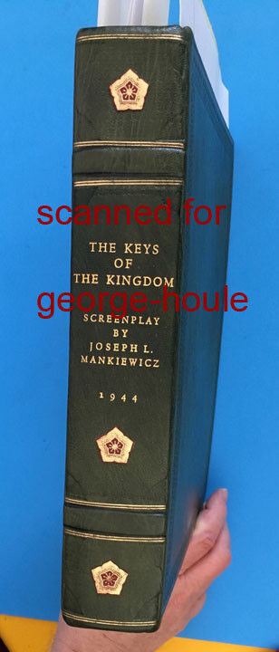 JOSEPH L. MANKIEWICZ - KEYS OF THE KINGDOM -  SCRIPT + PHOTOGRAPHS - CHINA 