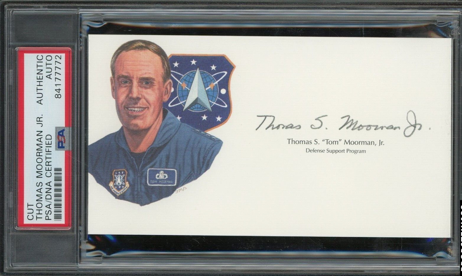 THOMAS MOORMAN JR 4 STAR GEN. 1st AIRFORCE SPACE COMMAND OFC SIGNED PSA DNA 2020
