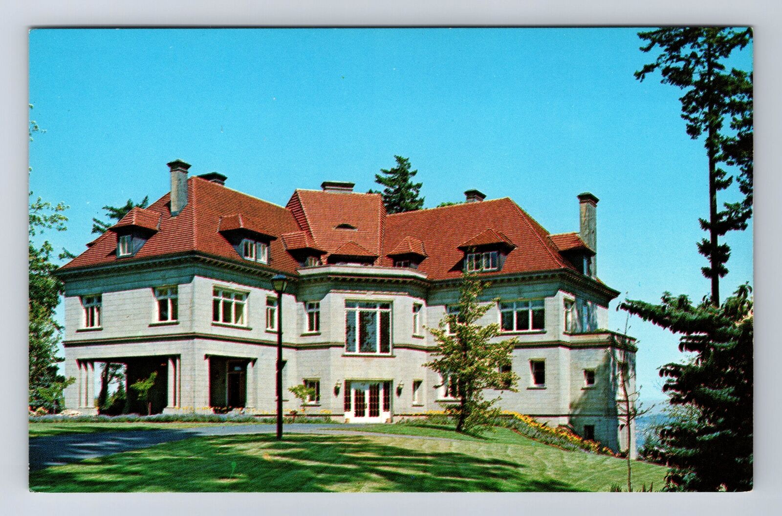 Portland OR-Oregon, Pittock Mansion, Antique, Vintage Postcard