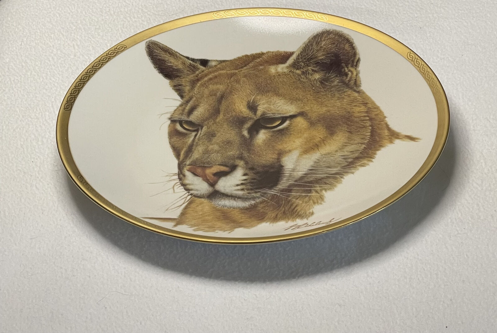 Lenox Great Cats Of The World Plate Collection Limited Edition 1994  - Puma
