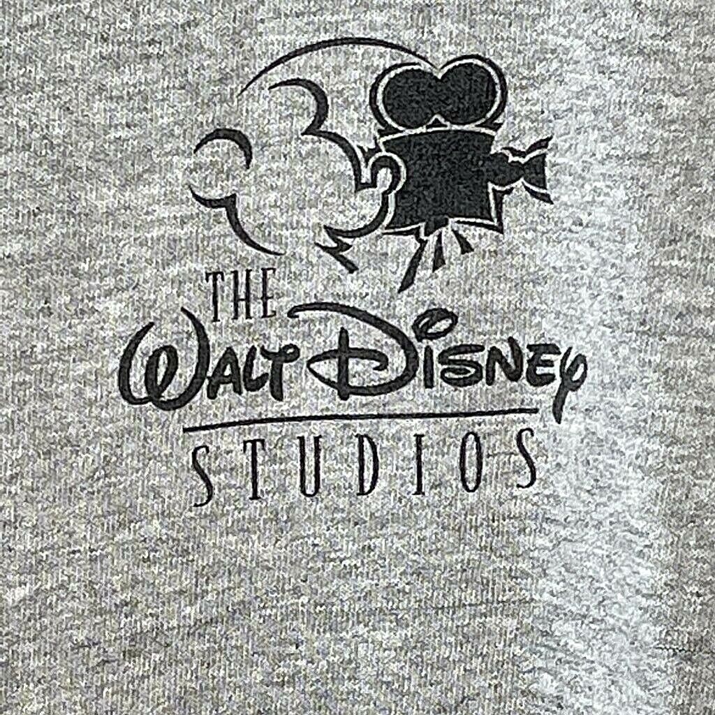 The Walt Disney Studios Shirt Mens Large Gray Heathered Vintage Crew Neck USA