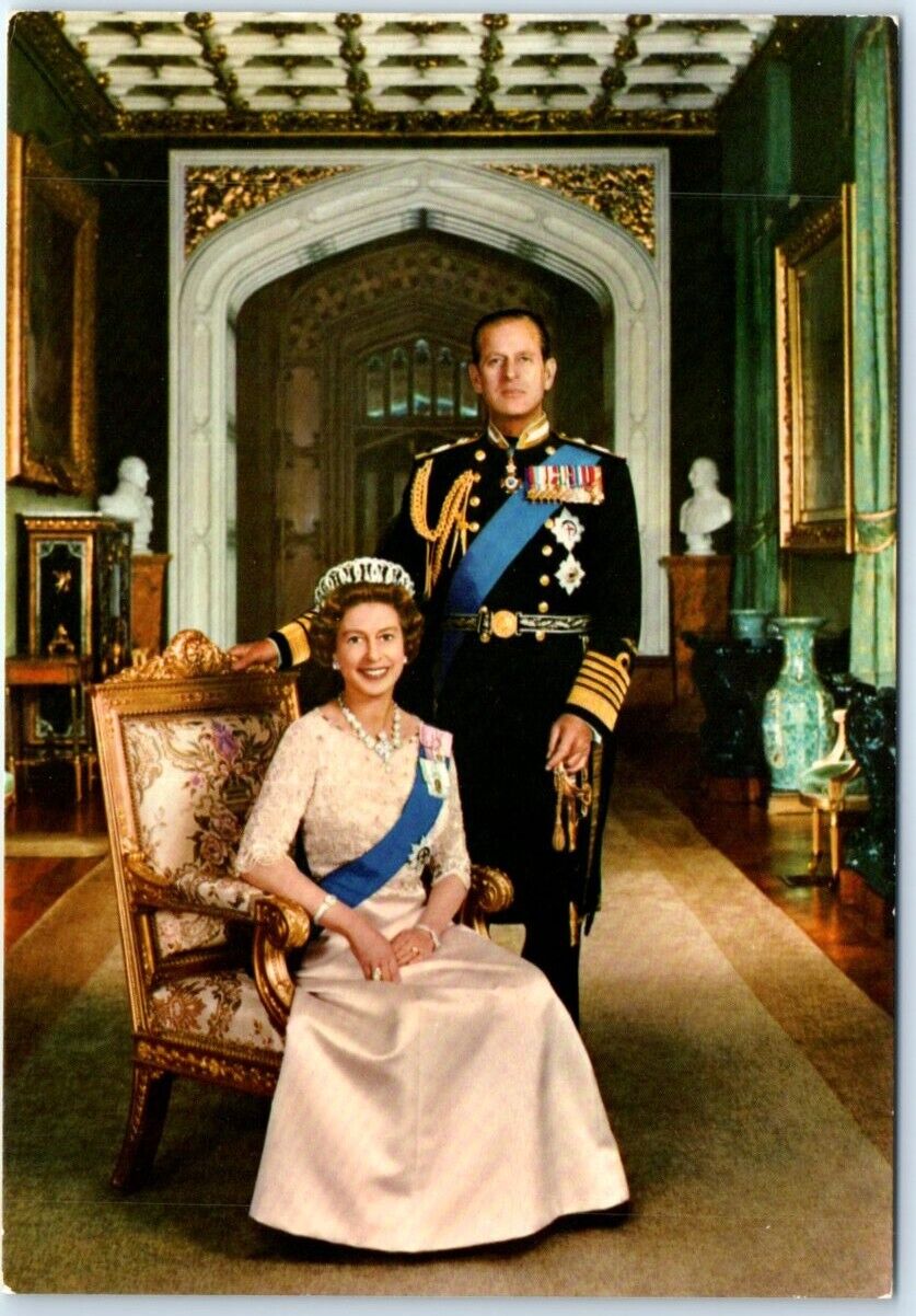 Postcard - H.M. Queen Elizabeth II And H.R.H. Prince Philip