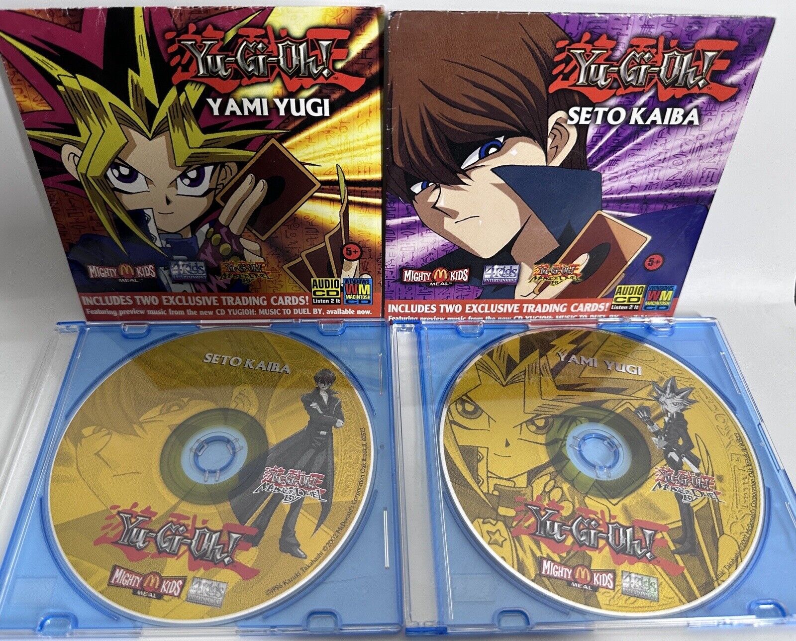 Yu-Gi-Oh Yami Yugi & Seto Kaiba McDonalds Audio CDS
