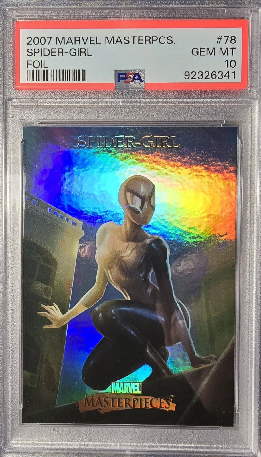 2007 Marvel Masterpieces Spider-Girl Foil PSA 10 Pop 4